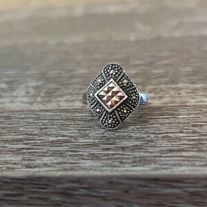 Antique Sterling Silver Ring Statement Jewelry Accessory